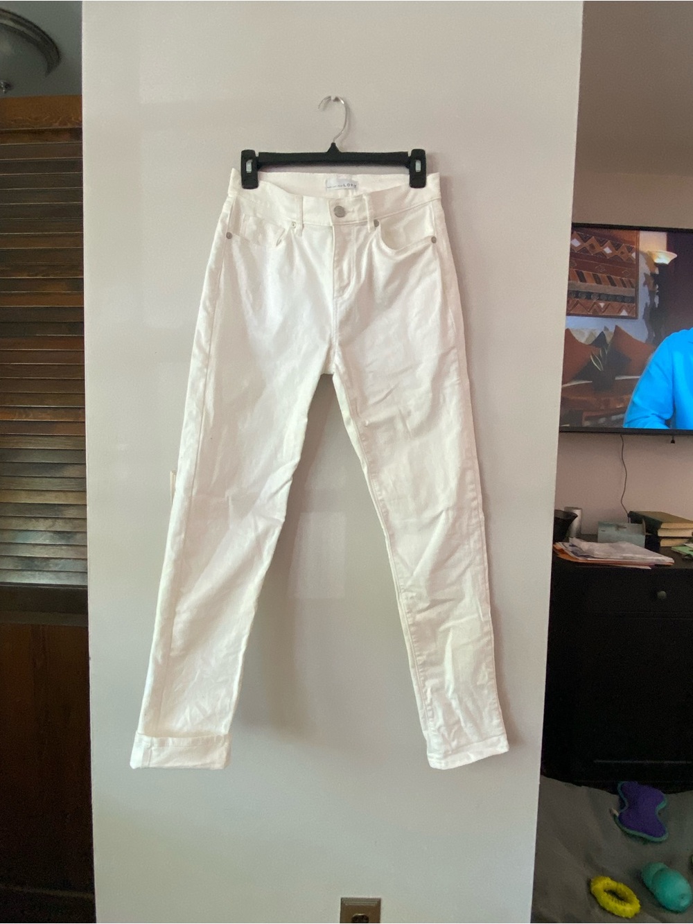 LOFT White Skinny Jeans